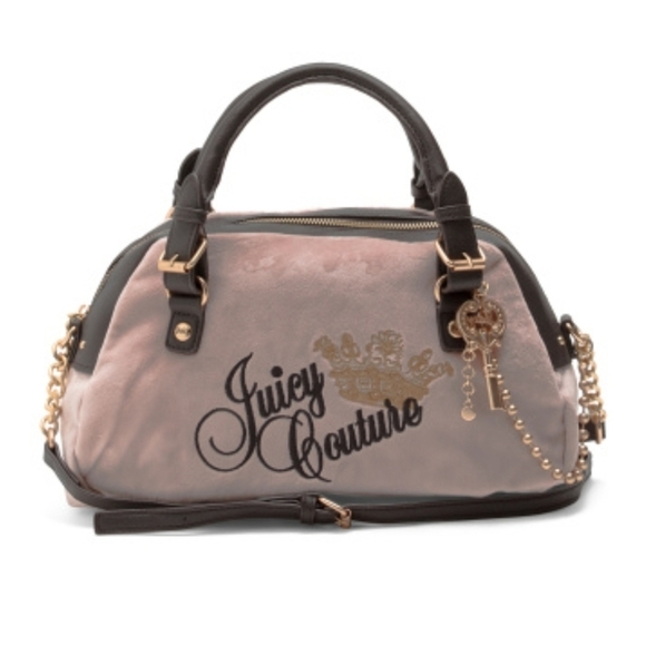 Juicy Couture Handbags - 💕🔹️Juicy Couture🔹️ Blush The Key To Juicy Dome  Velour  Satchel